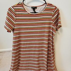 Stripped tshirt dress